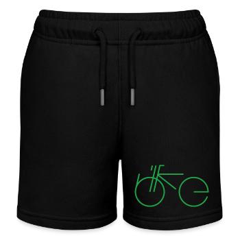 Bike Type green - Kinder Organic Joggingshorts Mini Bolter von Stanley/Stella - Schwarz - Vorne