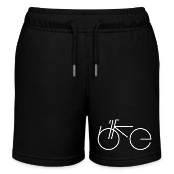 Bike Type white - Kids Organic Sweat Shorts by Stanley/Stella - black - Front