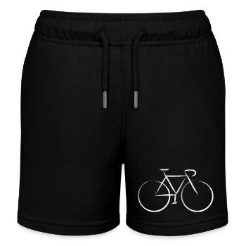 Pinselstriche - Kinder Organic Joggingshorts Mini Bolter von Stanley/Stella - Schwarz - Vorne