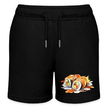 Sushi - Short de jogging enfant bio Stanley/Stella - noir - Devant