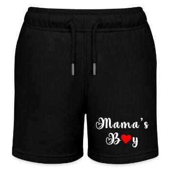 Mama's boy - Kids Organic Sweat Shorts by Stanley/Stella - black - Front