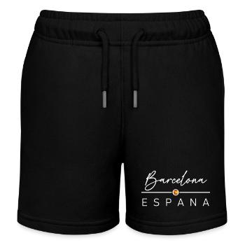 Espagne - Barcelone - Espagne - España - Short de jogging enfant bio Stanley/Stella - noir - Devant
