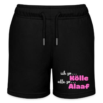 Kölle Alaaf II - Kinder Organic Joggingshorts Mini Bolter von Stanley/Stella - Schwarz - Vorne