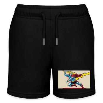 nVx Zeus 1 - Short de jogging enfant bio Stanley/Stella - noir - Devant