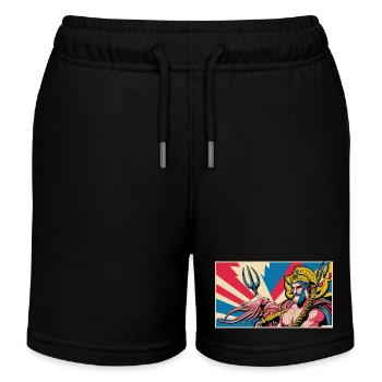 nVx Poseidon 1 - Kinder Organic Joggingshorts Mini Bolter von Stanley/Stella - Schwarz - Vorne