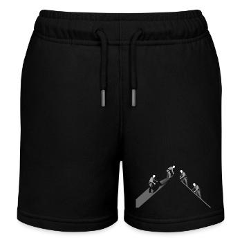 roofing roofing - Kids Organic Sweat Shorts by Stanley/Stella - black - Front