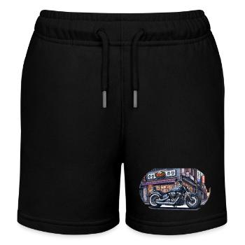 鉄鬼 Tekki Chopper - Kinder Organic Joggingshorts Mini Bolter von Stanley/Stella - Schwarz - Vorne