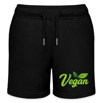 Vegan - Kinder Organic Joggingshorts Mini Bolter von Stanley/Stella - Schwarz - Vorne