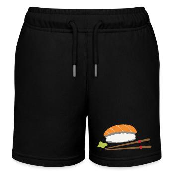 Sushi - Short de jogging enfant bio Stanley/Stella - noir - Devant