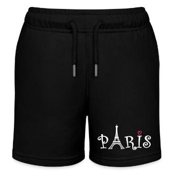Paris - Short de jogging enfant bio Stanley/Stella - noir - Devant