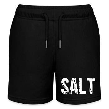 Salt Costume - Couple Salt And Pepper Costume - Kinder Organic Joggingshorts Mini Bolter von Stanley/Stella - Schwarz - Vorne
