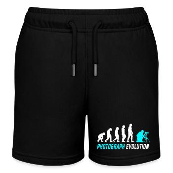 Fotograf Evolution - Kinder Organic Joggingshorts Mini Bolter von Stanley/Stella - Schwarz - Vorne
