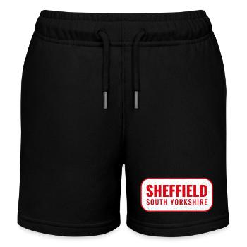Sheffield Süd Yorkshire Stadtlogo - Kinder Organic Joggingshorts Mini Bolter von Stanley/Stella - Schwarz - Vorne