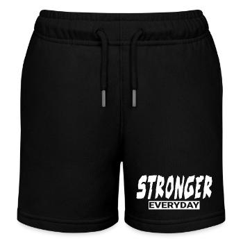 Plus fort cadeau de gymnastique drôle au quotidien - Short de jogging enfant bio Stanley/Stella - noir - Devant