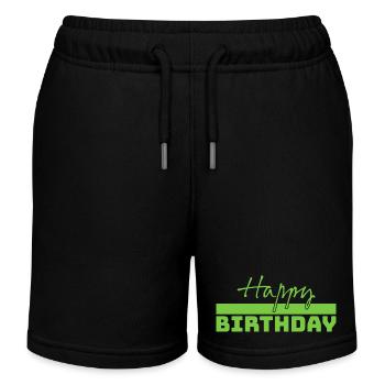 Tshirt happy birthday gruen - Kinder Organic Joggingshorts Mini Bolter von Stanley/Stella - Schwarz - Vorne