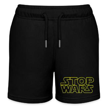 Stop Wars Paix sur Terre - Short de jogging enfant bio Stanley/Stella - noir - Devant