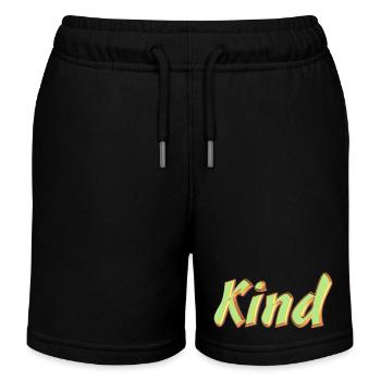 Kosename Papa 3D Style - Kinder Organic Joggingshorts Mini Bolter von Stanley/Stella - Schwarz - Vorne