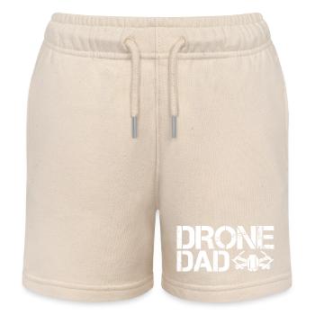 drone dad Drohnen Flieger Symbol Vater icon Logo - Kinder Organic Joggingshorts Mini Bolter von Stanley/Stella - Natur - Vorne