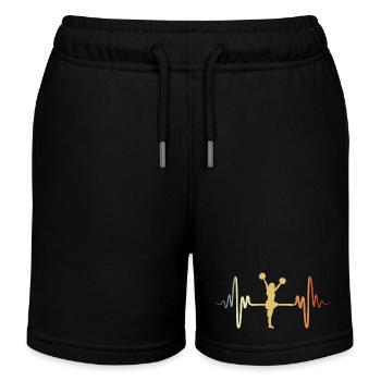 Vintage Cheerleader - Kinder Organic Joggingshorts Mini Bolter von Stanley/Stella - Schwarz - Vorne