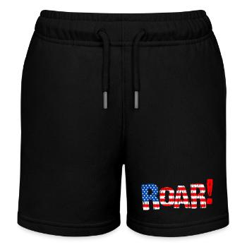ROAR USA - Cri de guerre États-Unis d’Amérique - Short de jogging enfant bio Stanley/Stella - noir - Devant