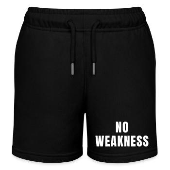 No Weakness Strength Power Mindset Success Growth - Kids Organic Sweat Shorts by Stanley/Stella - black - Front