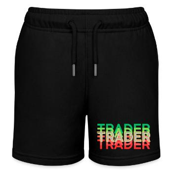 TRADER coloré - Short de jogging enfant bio Stanley/Stella - noir - Devant