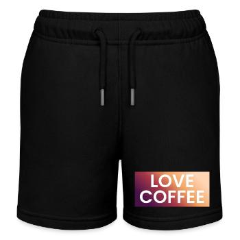 Café Amour en Dégradé - Short de jogging enfant bio Stanley/Stella - noir - Devant