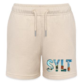 SYLT – maritime, élégant, nordique - Short de jogging enfant bio Stanley/Stella - écru doux - Devant