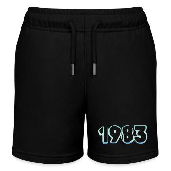 1983 1983 - Kinder Organic Joggingshorts Mini Bolter von Stanley/Stella - Schwarz - Vorne