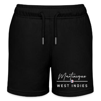 Martinique - France - West Indies - Karibik - Kinder Organic Joggingshorts Mini Bolter von Stanley/Stella - Schwarz - Vorne