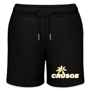 CRUSOE - Short de jogging enfant bio Stanley/Stella - noir - Devant