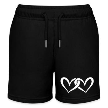 Mariage Hearts - Short de jogging enfant bio Stanley/Stella - noir - Devant
