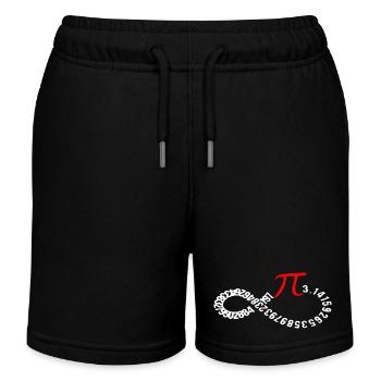 Unendliche Pi-Ziffern Ouroboros - Kinder Organic Joggingshorts Mini Bolter von Stanley/Stella - Schwarz - Vorne
