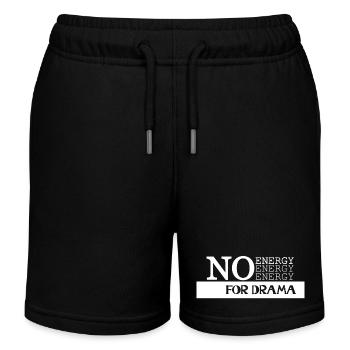Énergie Zéro Pas de Drame - Short de jogging enfant bio Stanley/Stella - noir - Devant