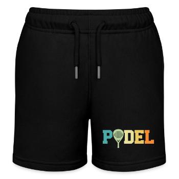 retro padel - Short de jogging enfant bio Stanley/Stella - noir - Devant