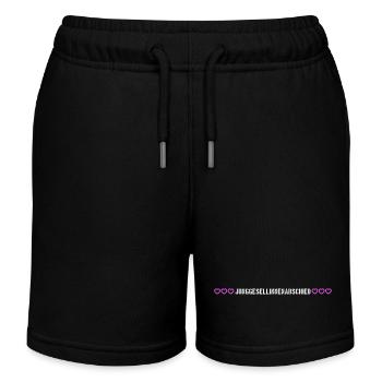 Junggesellinnenabschied herzchen - Kinder Organic Joggingshorts Mini Bolter von Stanley/Stella - Schwarz - Vorne
