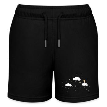 Ciel de nuit - Short de jogging enfant bio Stanley/Stella - noir - Devant