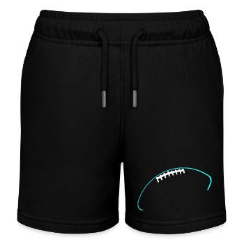 American Football Liebe Football Umriss - Kinder Organic Joggingshorts Mini Bolter von Stanley/Stella - Schwarz - Vorne