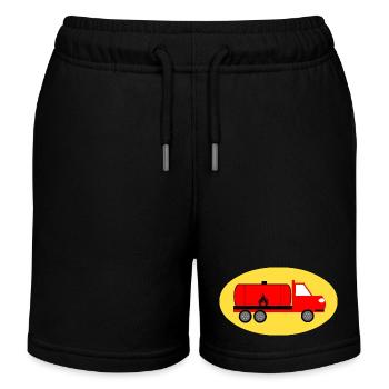 Camion - Short de jogging enfant bio Stanley/Stella - noir - Devant