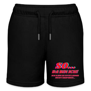 So Da Bin Ich - Kinder Organic Joggingshorts Mini Bolter von Stanley/Stella - Schwarz - Vorne