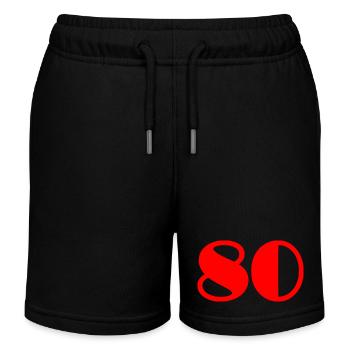 80 JAHRE. 80-JÄHRIGES JUBILÄUM. GEBURTSTAG 80 JAHRE. 80 - Kinder Organic Joggingshorts Mini Bolter von Stanley/Stella - Schwarz - Vorne