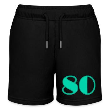 80. 80 YEARS. 80TH ANNIVERSARY. 80 YEARS ANNIVERSARY - Kids Organic Sweat Shorts by Stanley/Stella - black - Front