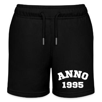Anno 1995 Geburtstag Geburtsjahr - Kinder Organic Joggingshorts Mini Bolter von Stanley/Stella - Schwarz - Vorne