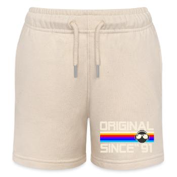 Seit 91 - Kinder Organic Joggingshorts Mini Bolter von Stanley/Stella - Natur - Vorne