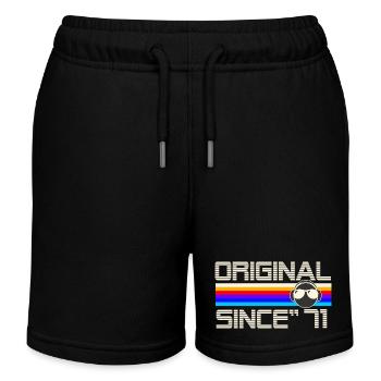 Seit 71 - Kinder Organic Joggingshorts Mini Bolter von Stanley/Stella - Schwarz - Vorne