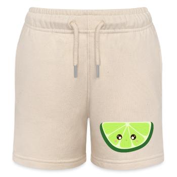 Kawaii-Limette - Kinder Organic Joggingshorts Mini Bolter von Stanley/Stella - Natur - Vorne