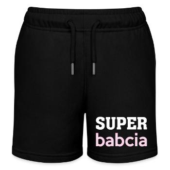 Super Babcia Pologne Grand-mère Polska Polonais - Short de jogging enfant bio Stanley/Stella - noir - Devant