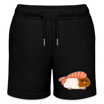 Meerschweinchen ebi sushi nigiri Garnele Shrimp - Kinder Organic Joggingshorts Mini Bolter von Stanley/Stella - Schwarz - Vorne
