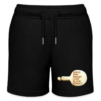 Tischtennis - Kinder Organic Joggingshorts Mini Bolter von Stanley/Stella - Schwarz - Vorne