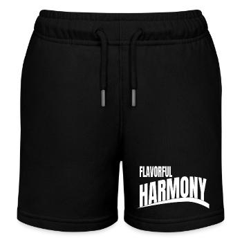 funny cool unity quotes present epicurean pleasure - Kinder Organic Joggingshorts Mini Bolter von Stanley/Stella - Schwarz - Vorne